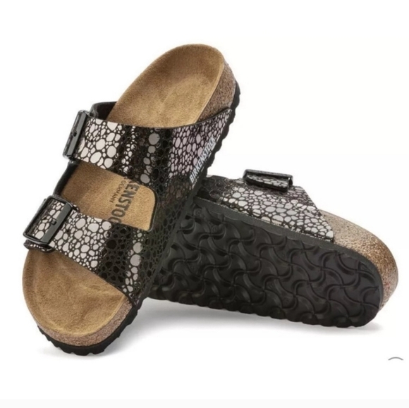 Birkenstock Shoes - NEW Birkenstock Arizona Metallic Stone Sandals in Bronze
